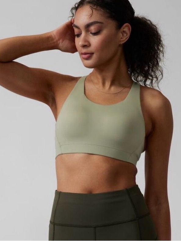 Athleta Advance Bra Eucalyptus Olive Green 34dd Sportsbra